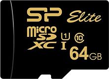 Карта памяти Silicon-Power Elite Gold microSDXC SP064GBSTXBU1V1G 64GB