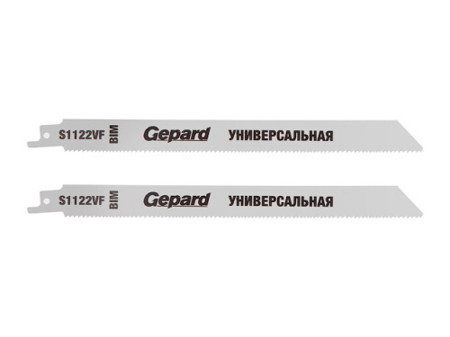 Пилка для сабельной пилы универсальная (дер/мет/пласт) S 1122VF (2шт.) GEPARD (GP0626-25) GP0626-25