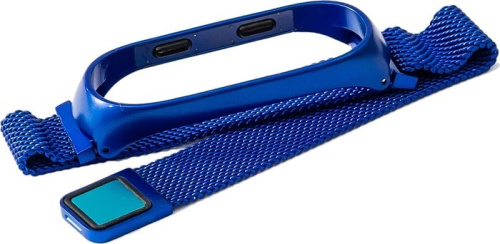 Ремешок Xiaomi Milanese Magnetic для Mi Band 3 (синий) фото 5