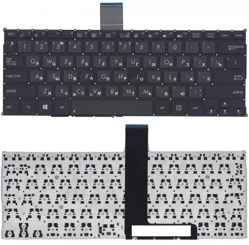 Клавиатура для ноутбука Asus F200CA, F200LA, F200MA, without frame, flat Enter
