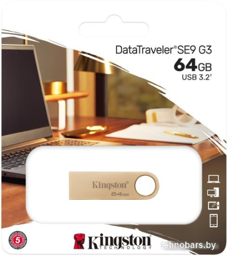 USB Flash Kingston DataTraveler SE9 G3 64GB DTSE9G3/64GB фото 5