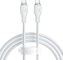 Кабель Baseus Pudding Series Fast Charging Cable 100W USB Type-C - USB Type-C (2 м, белый)
