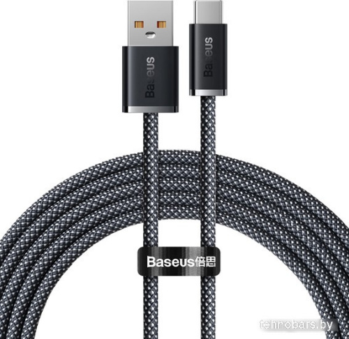 Кабель Baseus Dynamic Series Fast Charging Data Cable 100W USB Type-A - USB Type-C (2 м, серый) фото 3
