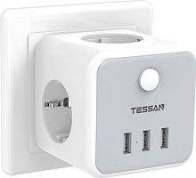 Сетевой фильтр Tessan TS-301-DE (серый)