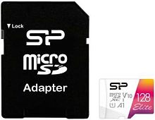 Карта памяти Silicon-Power Elite microSDXC SP128GBSTXBV1V20SP 128GB (с адаптером)