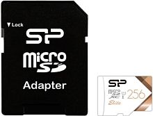 Карта памяти Silicon-Power Elite microSDXC SP256GBSTXBU1V21SP 256GB (с адаптером)