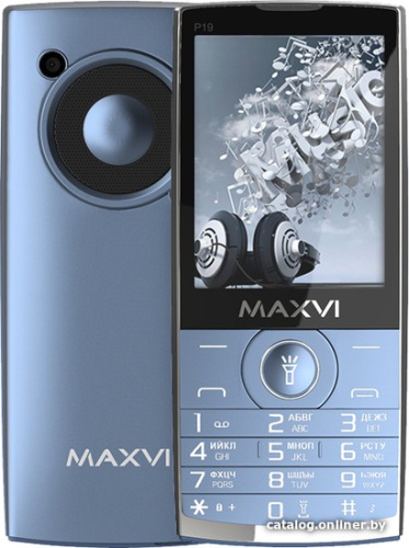 Кнопочный телефон Maxvi P19 (маренго) фото 3