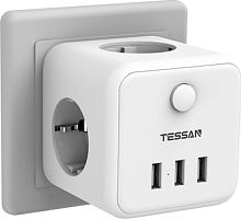 Сетевой фильтр Tessan TS-301-DE (белый)