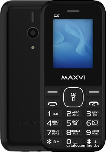 Кнопочный телефон Maxvi C27 (черный) фото 3