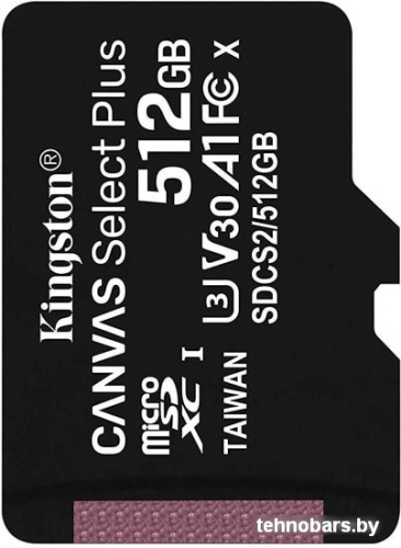Карта памяти Kingston Canvas Select Plus microSDXC 512GB фото 3