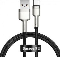 Кабель Baseus Cafule Series Metal Data Cable USB Type-A - Type-C 66W CAKF000001 (0.25 м, черный)