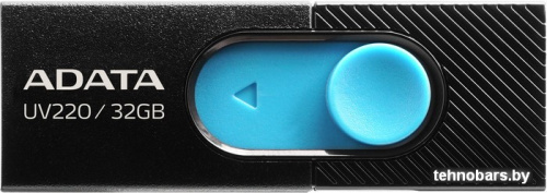 USB Flash A-Data UV220 32GB (черный/голубой) фото 3