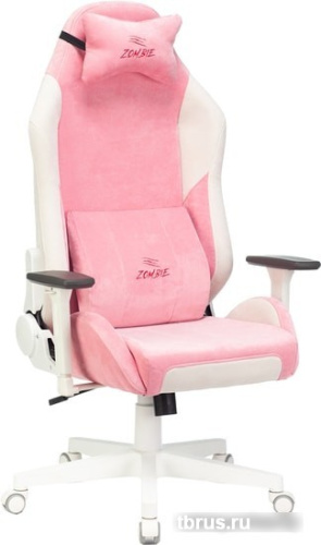 Кресло Бюрократ Zombie EPIC PRO Fabric (белый/розовый) фото 3