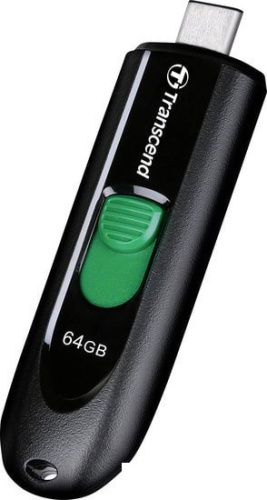 USB Flash Transcend JetFlash 790C 64GB (черный/зеленый) фото 7