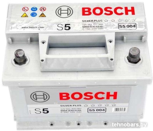 Автомобильный аккумулятор Bosch S5 004 (561400060) 61 А/ч фото 5