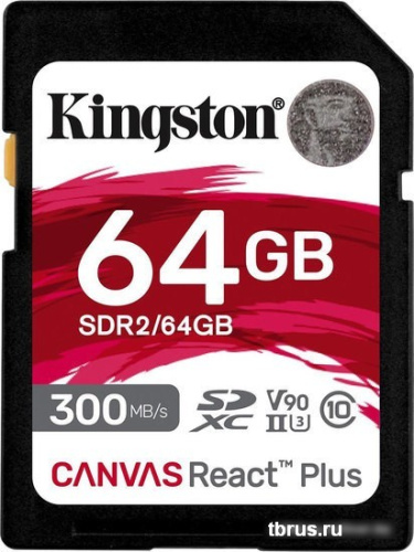 Карта памяти Kingston Canvas React Plus SDXC 64GB фото 3