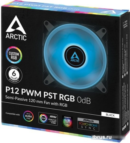 Вентилятор для корпуса Arctic P12 PWM PST RGB 0dB ACFAN00186A фото 6