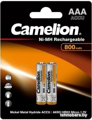 Аккумуляторы Camelion NH-AAA 800BP2 2 шт фото 3