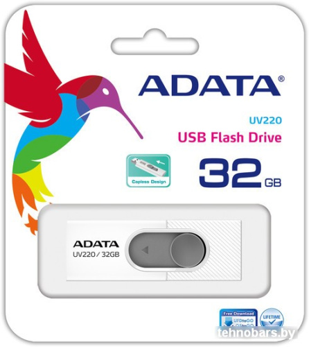 USB Flash A-Data UV220 32GB (белый/серый) фото 5