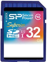 Карта памяти Silicon-Power SDHC Superior UHS-1 (Class 10) 32 GB (SP032GBSDHCU1V10)