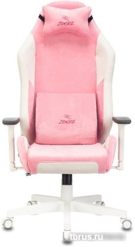 Кресло Бюрократ Zombie EPIC PRO Fabric (белый/розовый) фото 4