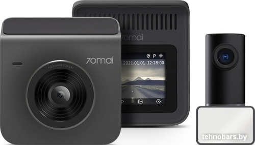 Автомобильный видеорегистратор 70mai Dash Cam A400 + камера заднего вида RC09 (серый) фото 3