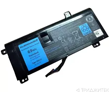 Аккумулятор (акб, батарея) G05YJ для ноутбукa Dell Alienware 14 A14 M14X R3 R4 11.1 В, 6000 мАч