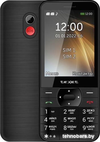 Кнопочный телефон TeXet TM-423 (черный) фото 3