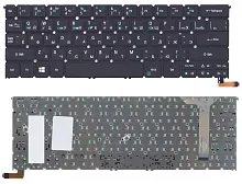Клавиатура для ноутбука Acer Aspire R13 R7-371 R7-371T черная с подсветкой