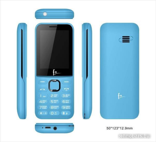Кнопочный телефон F+ F240L (голубой) фото 4