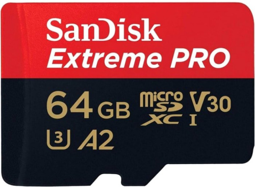 Карта памяти SanDisk Extreme PRO SDSQXCY-064G-GN6MA microSDXC 64GB (с адаптером) фото 5