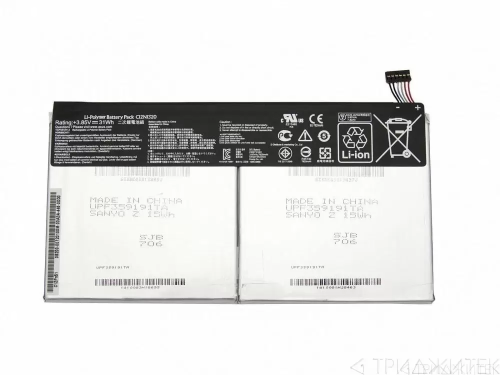 Аккумулятор (акб, батарея) C12N1320 для ноутбукa Asus T100 7.6 В, 7820 мАч