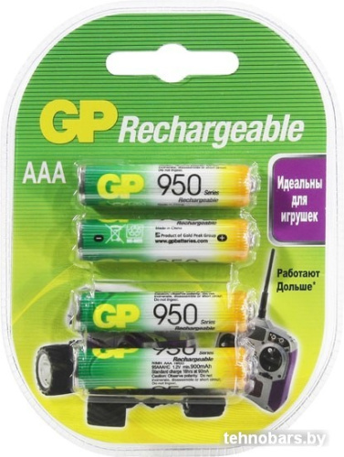 Аккумуляторы GP AAA 950 mAh 4 шт. фото 3