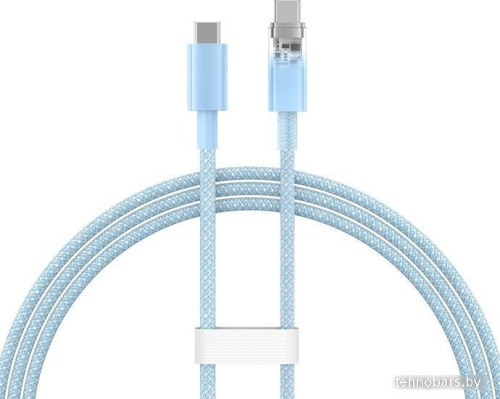 Кабель Baseus Explorer Series Fast Charging with Smart Temperature Control USB Type-C USB Type-C (1 м, голубой) фото 4