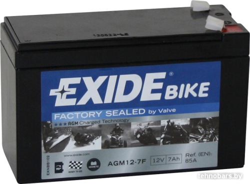 Мотоциклетный аккумулятор Exide AGM12-7F (7 А·ч) фото 3