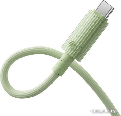 Кабель Baseus Habitat Series Fast Charging Cable 100W USB Type-C - USB Type-C (1 м, зеленый) фото 4