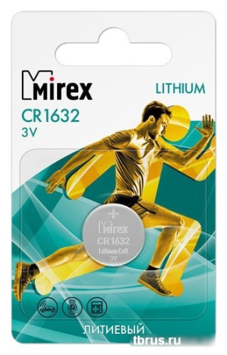 Батарейки Mirex CR1632 литиевая блистер 1 шт. 23702-CR1632-E1 фото 3