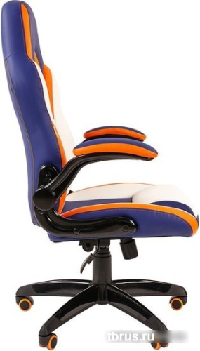 Кресло CHAIRMAN Game 15 (синий/белый/оранжевый) фото 5