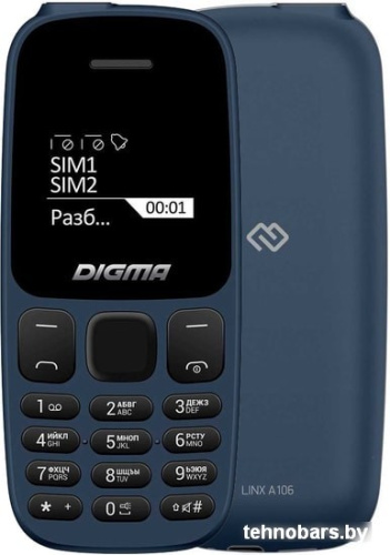 Мобильный телефон Digma Linx A106 (синий) фото 3