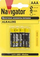Батарейки Navigator AAA 4 шт. NBT-NPE-LR03-BP4