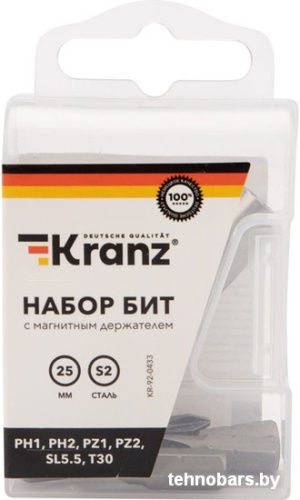 Набор бит Kranz KR-92-0433 (7 шт) фото 3
