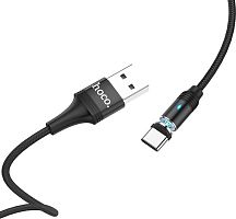 Кабель Hoco USB Type-A - USB Type-C (1 м, черный)