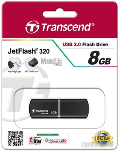 USB Flash Transcend JetFlash 320 8GB (TS8GJF320K) фото 6