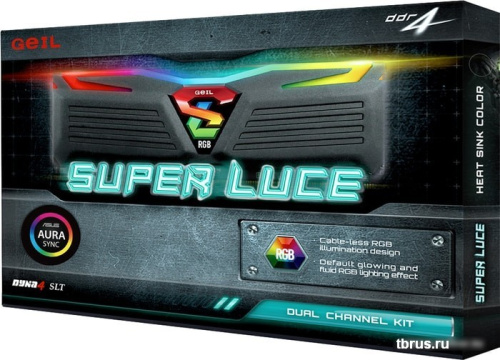 Оперативная память GeIL Super Luce RGB SYNC 2x8GB DDR4 PC4-25600 GLS416GB3200C16ADC фото 7