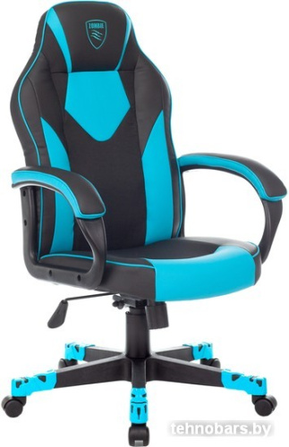 Кресло Zombie Game 17 (черный/голубой) фото 3