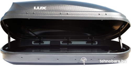 Автомобильный багажник LUX Flagman 370л (черный матовый) фото 4
