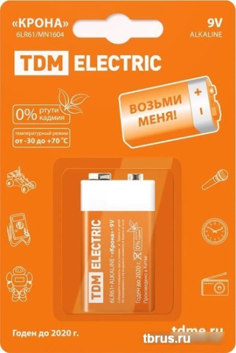 Батарейки TDM Electric 6LR61 SQ1702-0013 фото 3