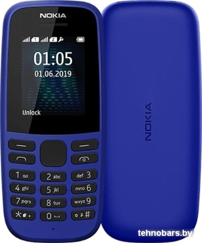 Мобильный телефон Nokia 105 (2019) (синий) фото 3