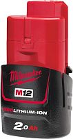 Аккумулятор Milwaukee M12 M12B2 4932430064 (12В/2 Ач)