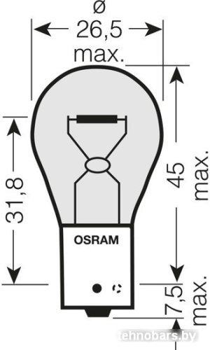 Галогенная лампа Osram PY21W Original Line 2шт [7507-02B] фото 5